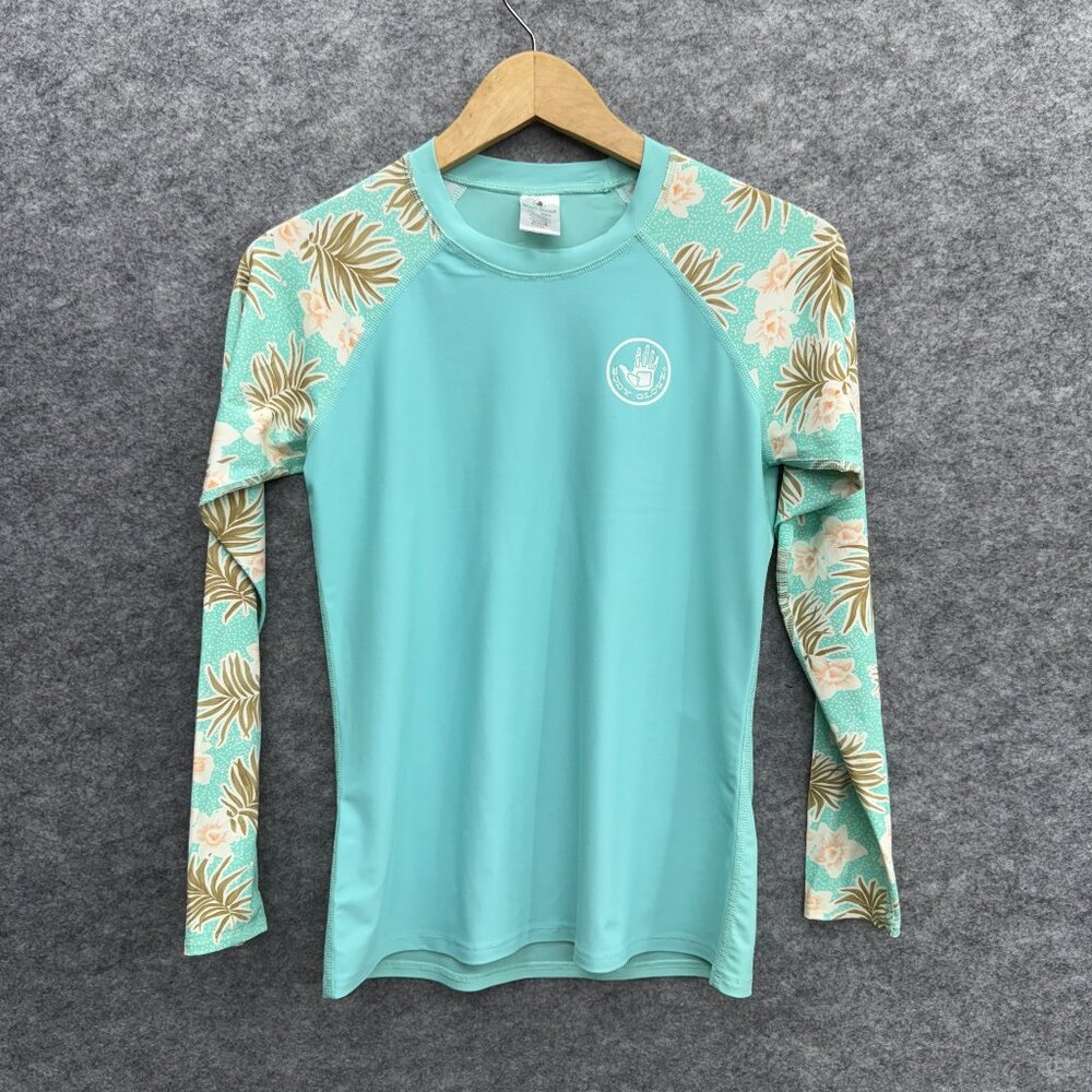 Body Glove Women's Sleek Long Sleeve Rashguard with UPF 50+ Sea Mist, Size M